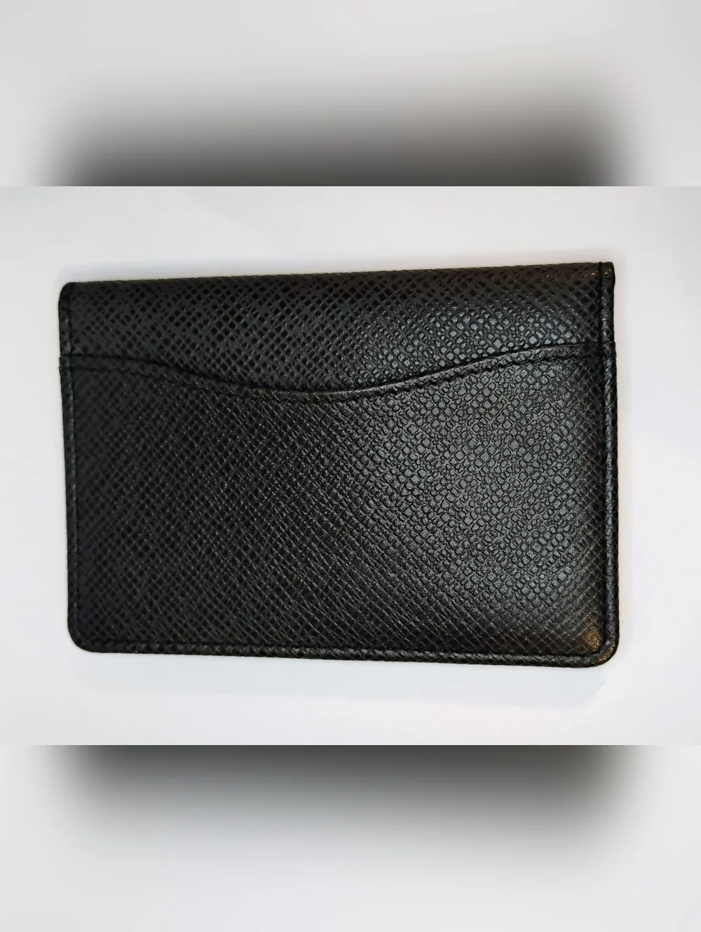 EUC Louis Vuitton Card Holder - Black Taiga Leather w/Box